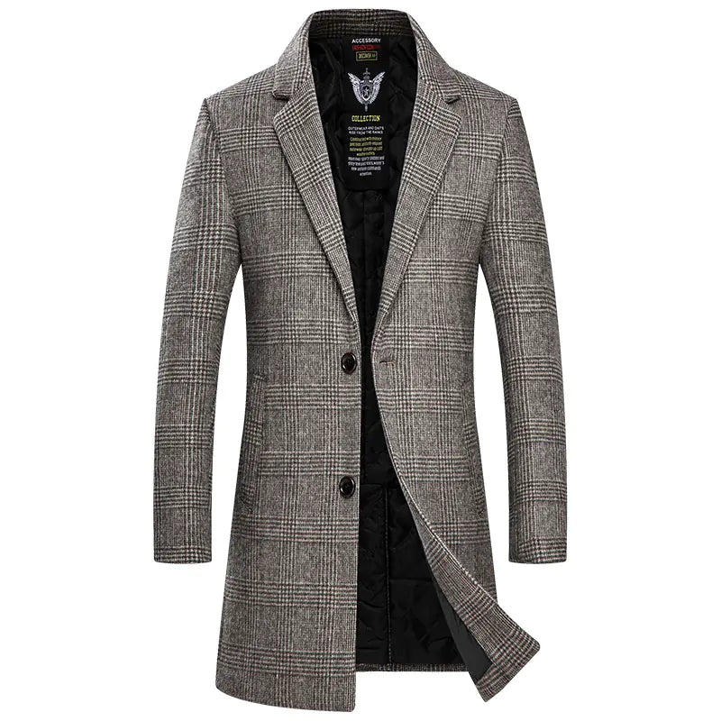 Heavy Wool Overcoat for Cold Weather
